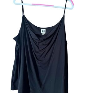 Anne Klein Black Draped Camisole